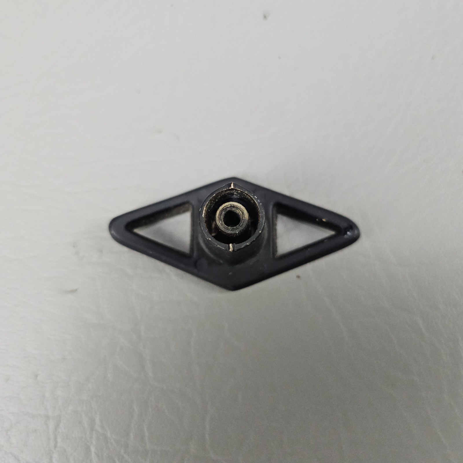 Set of 4 Vintage Diamond Drawer Cabinet Knobs Black Gold Retro MCM 2.25″