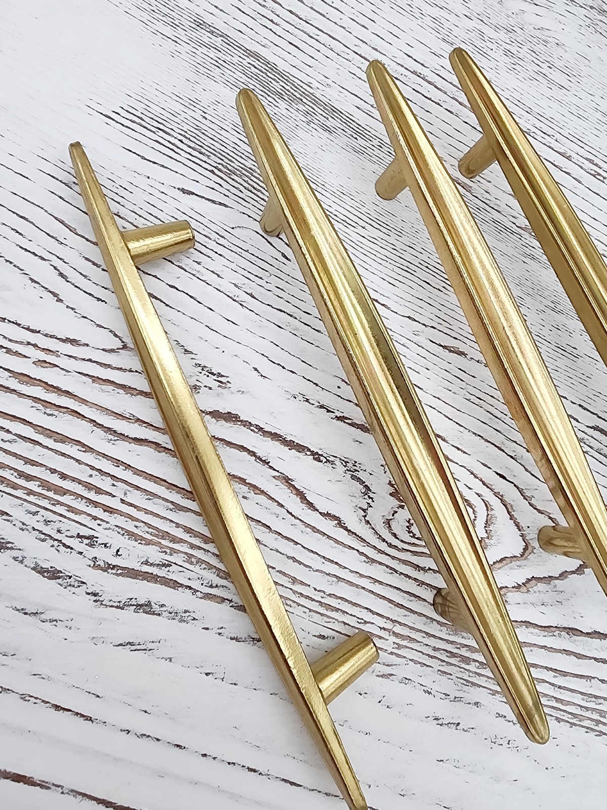 1 – MCM 6″ Brass Cabinet Cupboard Drawer Pull Handle NOS Winter Products Kitchen