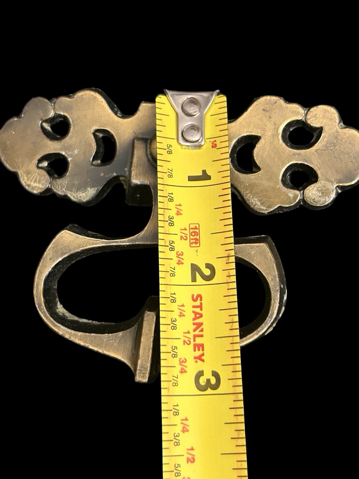 7 Vtg Allison Japan Gothic Drawer Pulls Backplate Escutcheon Ornate Chippendale