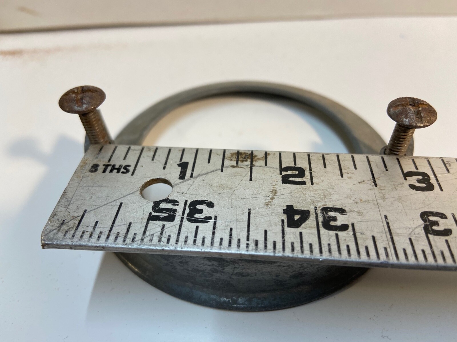 5 Vintage Unusual Drawer Pulls Mid century Modern Aluminum 3 1/2″