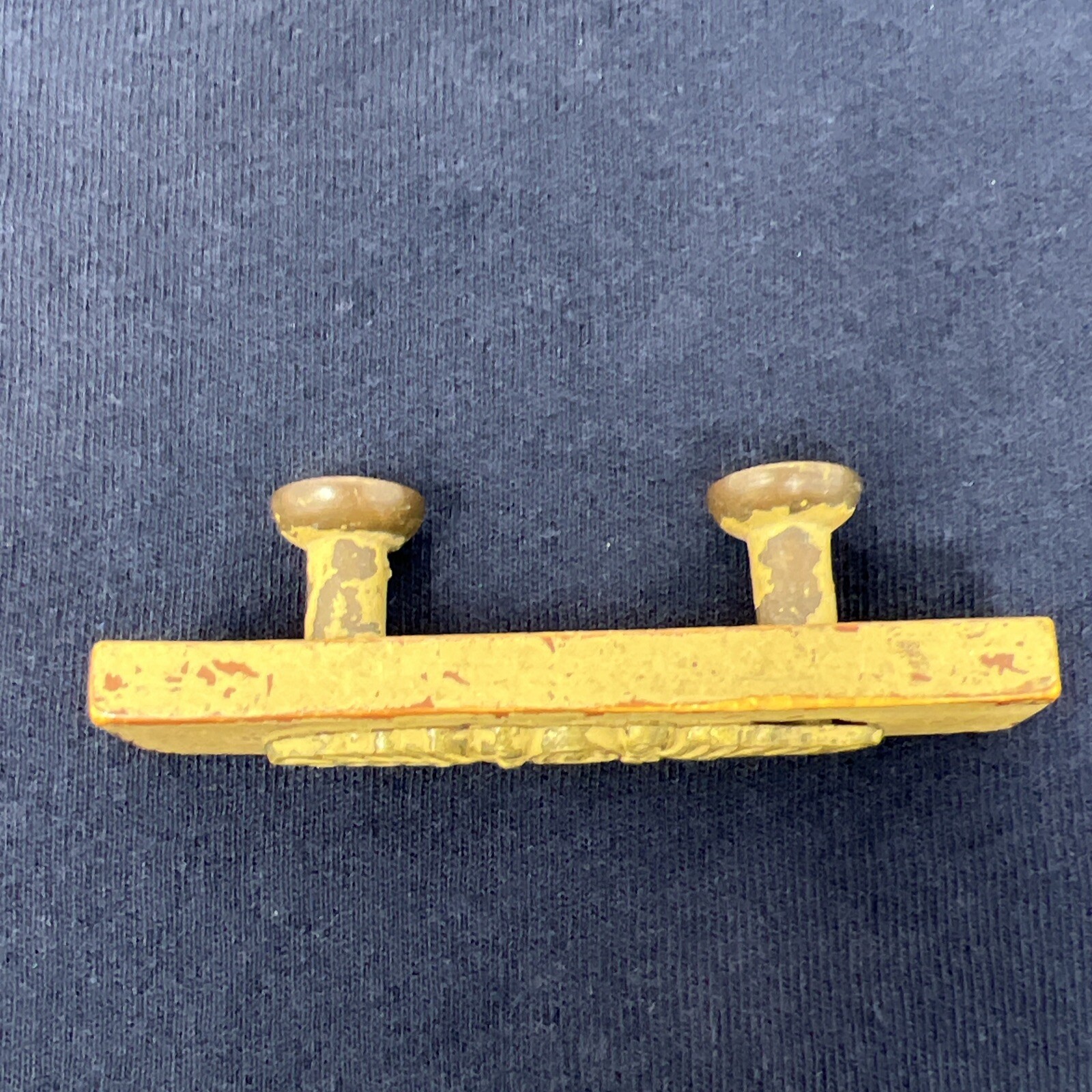 Antique Bakelite And Brass Drawer Pull
