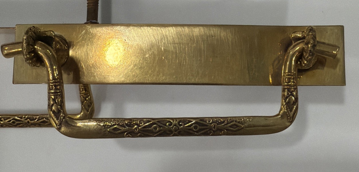 Set of 8 VTG EASTLAKE STYLE Brass Dresser Pulls Rectangular Art Deco Victorian