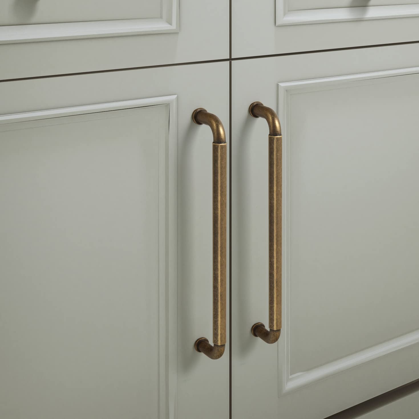 Goo-Ki 6 Pack 5 Inch 128Mm Hole Center Cabinet Pulls Antique Brass Zinc Alloy