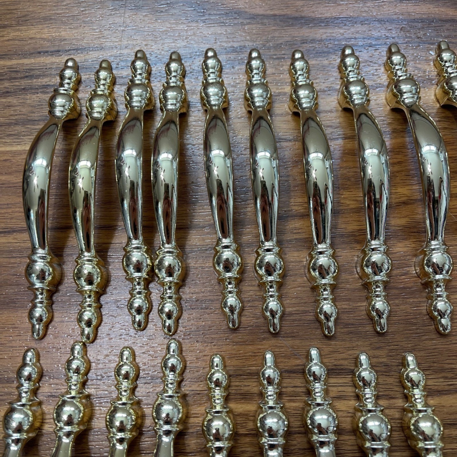 23 VTG Amerock Drawer Pulls 3″ Bore Lot Satin Nickel Gold Avante Cabinet