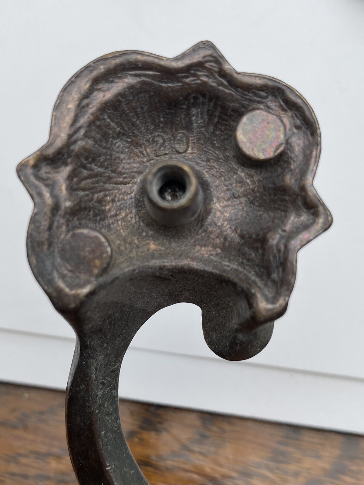 Set of 5 Vintage Antique Ornate Brass Drawer Pulls Handles 7″ Original Patina