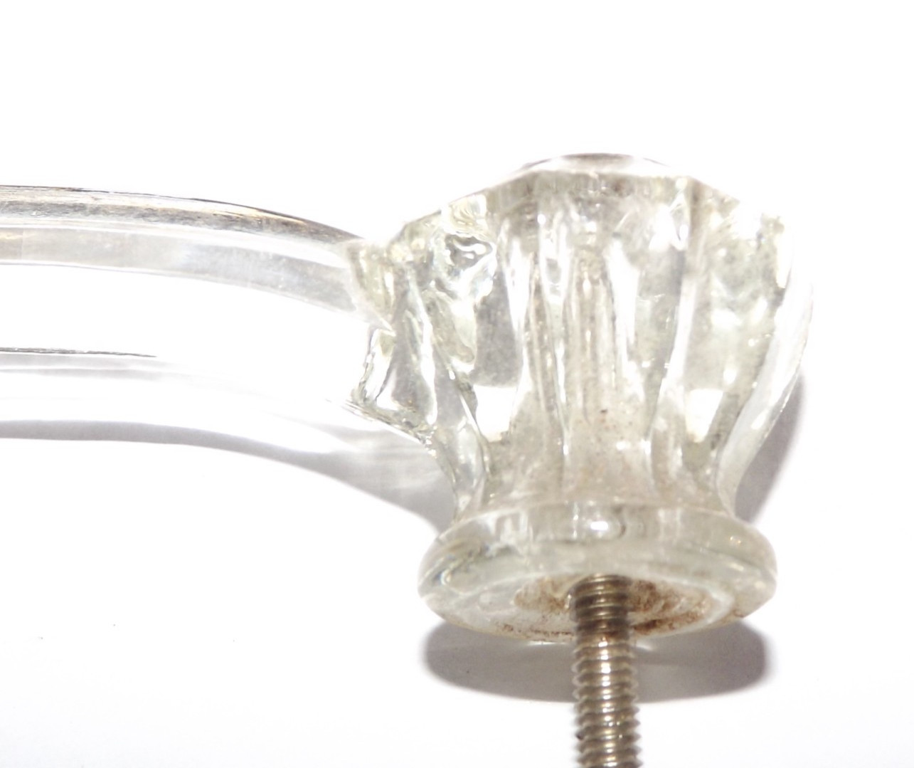 Vintage Lot Set Of 4 Glass Drawer Pulls