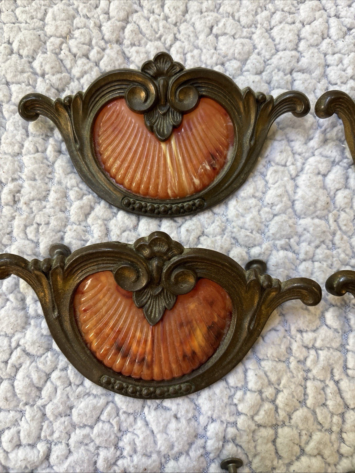 Antique Keeler Brass Co. Bakelite Drawer Pulls Handles Lot Of 9
