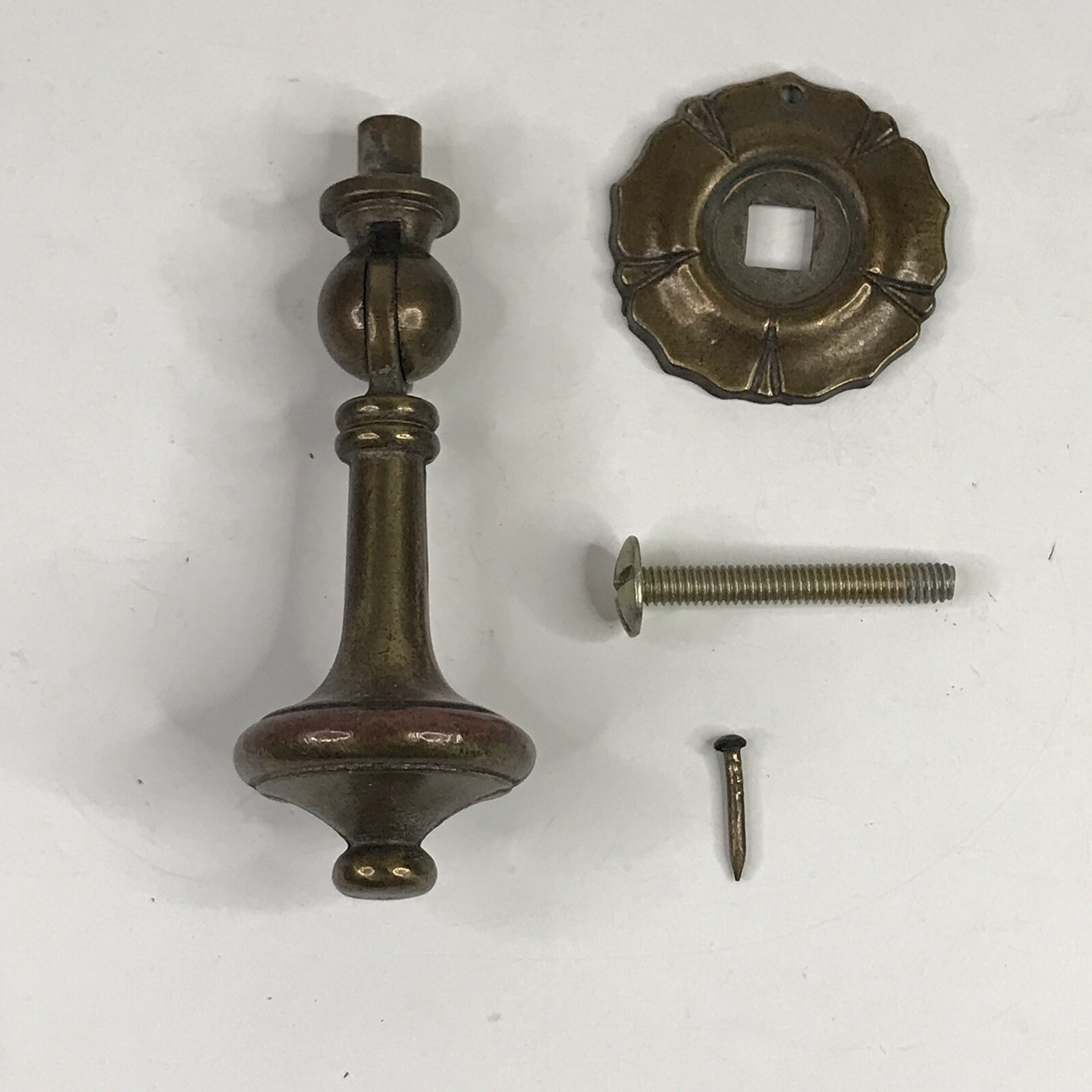 Drexel Esperanto Drawer Pull Teardrop Dresser Nightstand Pull Backplate Vintage