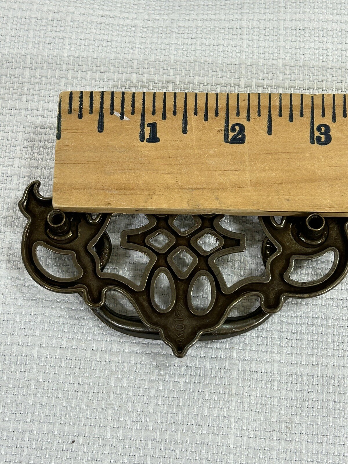 Vintage KBC Keeler Brass Batwing Chippendale Drawer Handles Pulls 3″