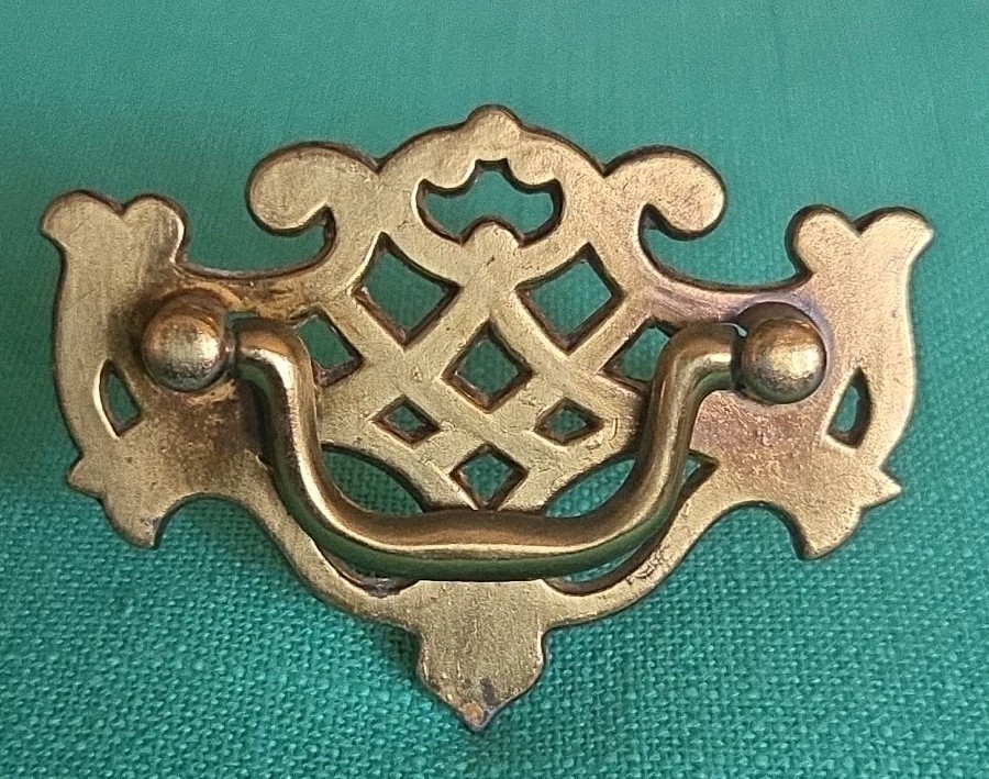 Keeler Brass Co. KBC Drawer Handles Pulls Chippendale Batwing Lot of 2 SEE