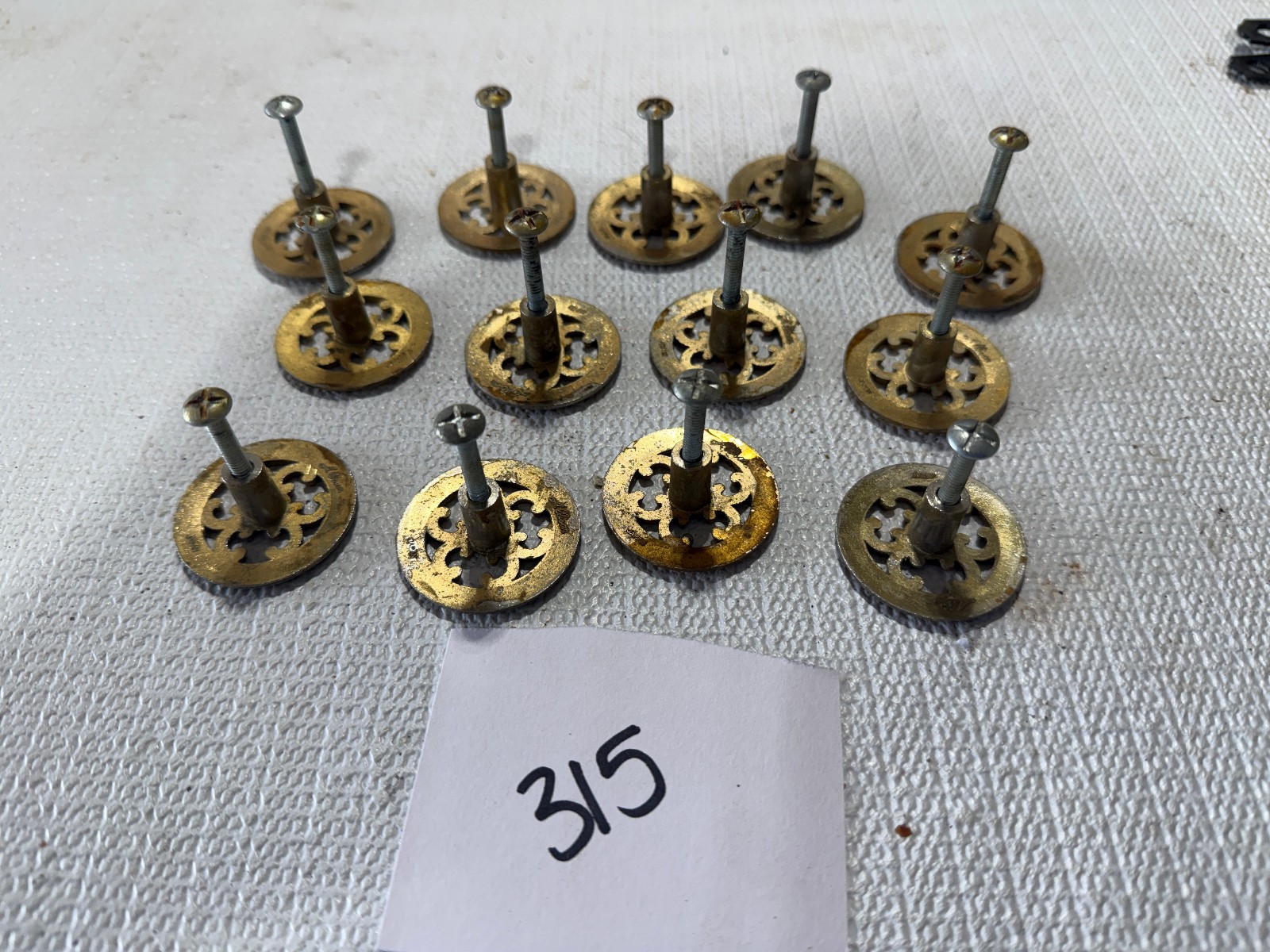 13 piece Vintage Allison Brand Cabinet Knobs Ornate Spanish Style Hardware 315