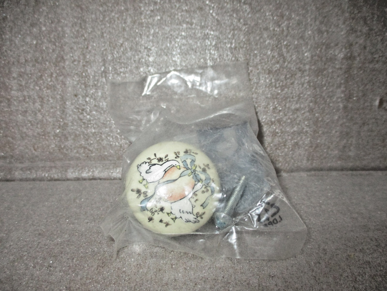 Belwith Marmalade Geese Round Knobs P552-ML~ NOS ~ Vintage Farmhouse (lot of 10)