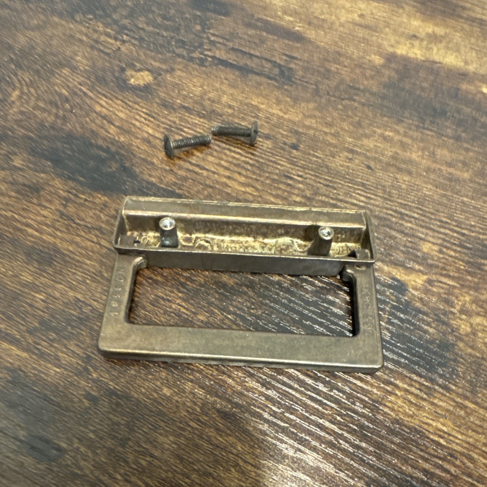 Drexel Woodbriar Drawer Pull Rectangle Brass Vintage Bail Dresser Hardware