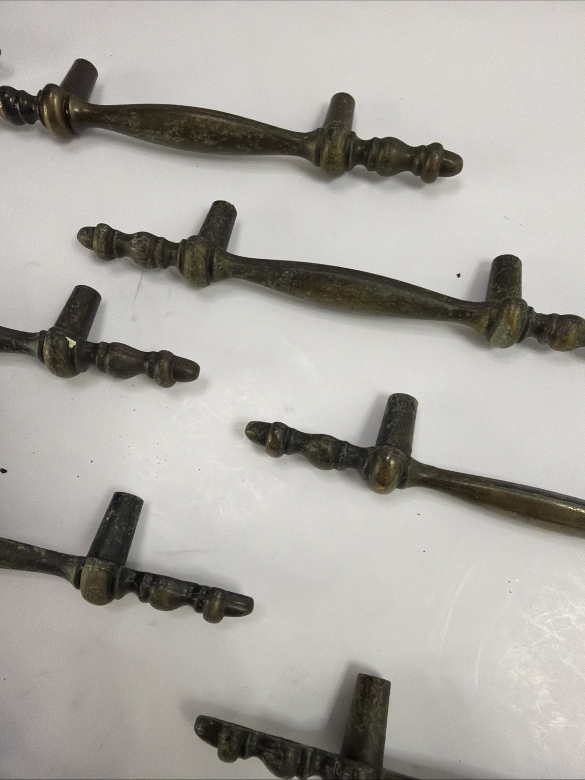 VTG Brass Drop Bail Drawer Pulls Handles Lot 15 3” Center Hardware MCM 150-1⁠