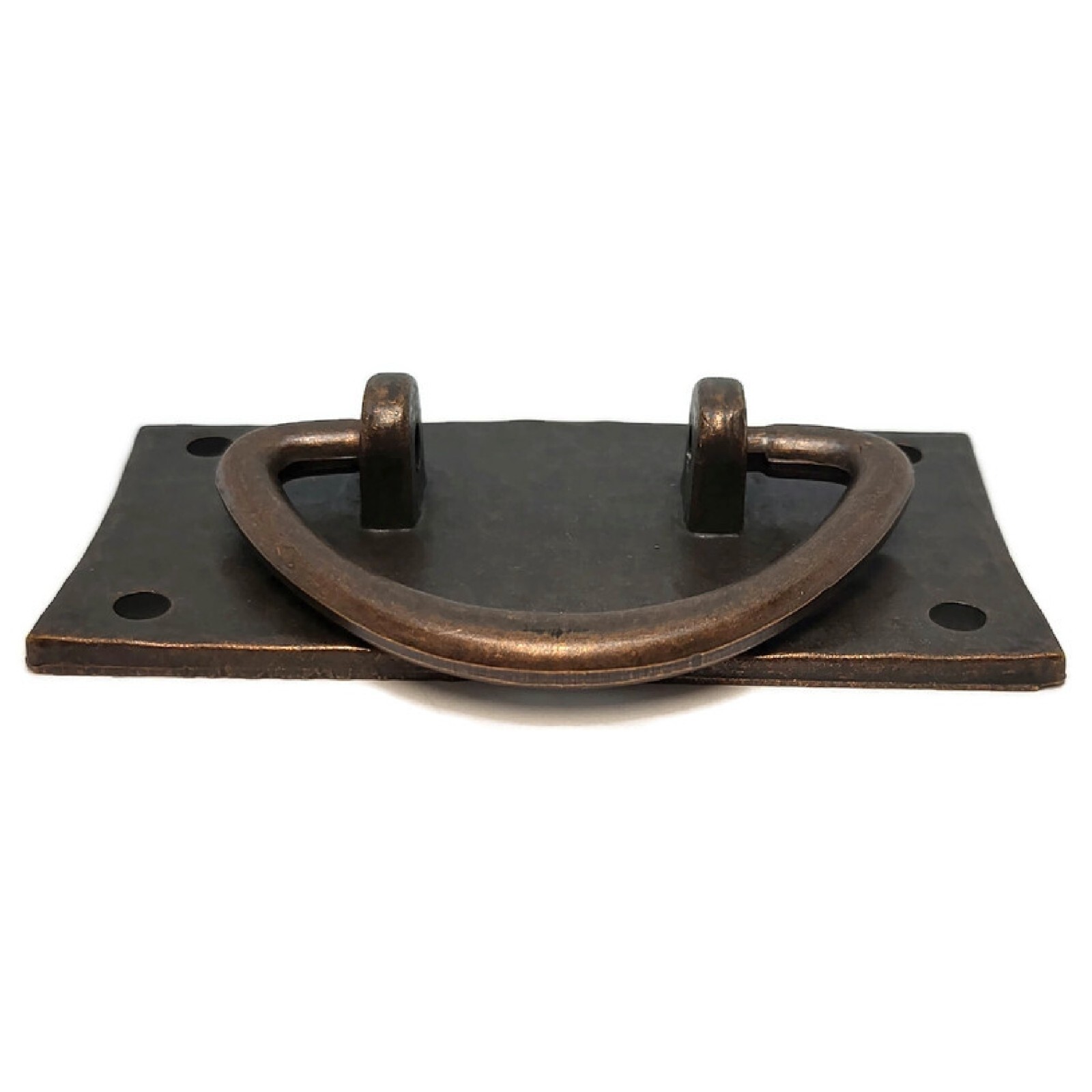 Hammered Brass Drawer Pull – Mission – Arts & Crafts – Antique Copper Finish