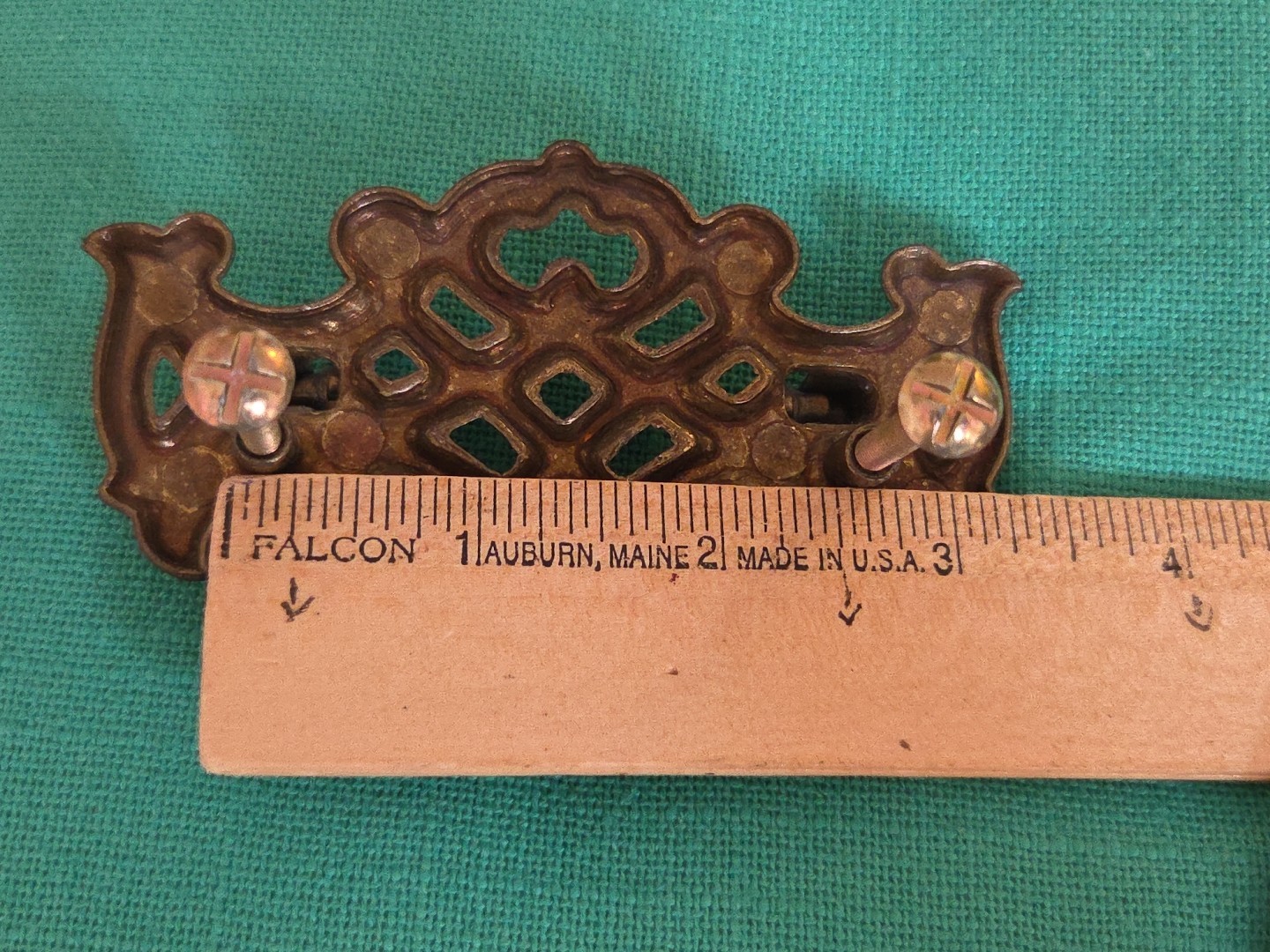 Keeler Brass Co KBC Drawer Handles Pulls Chippendale Batwing Lot of 2 READ