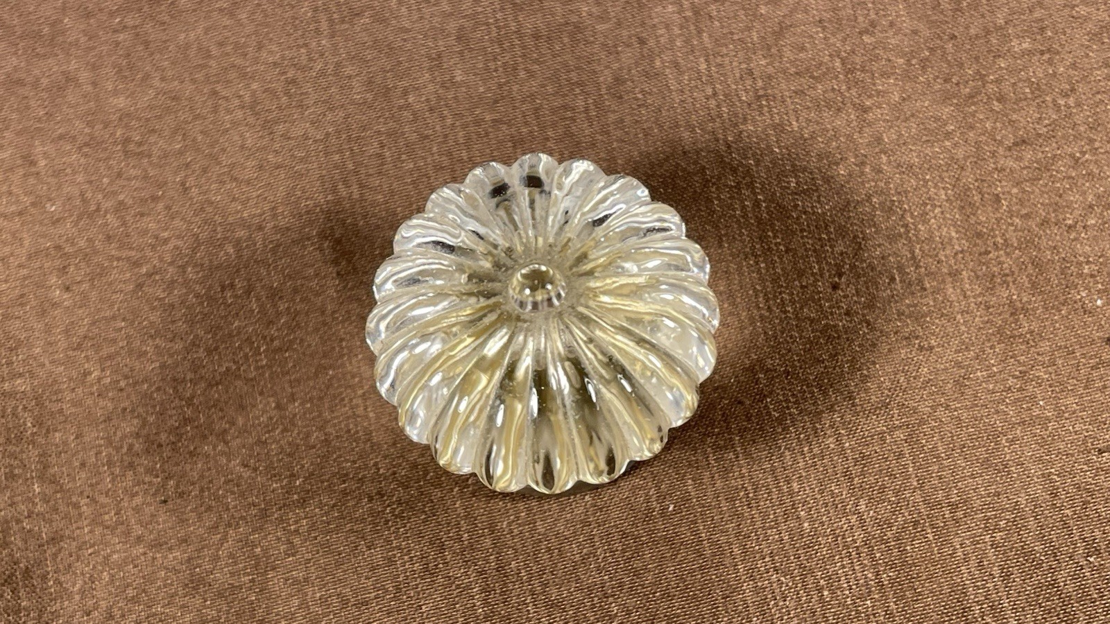 Vintage Original Furniture Cabinet / Drawer Glass Knob Pull Hardware