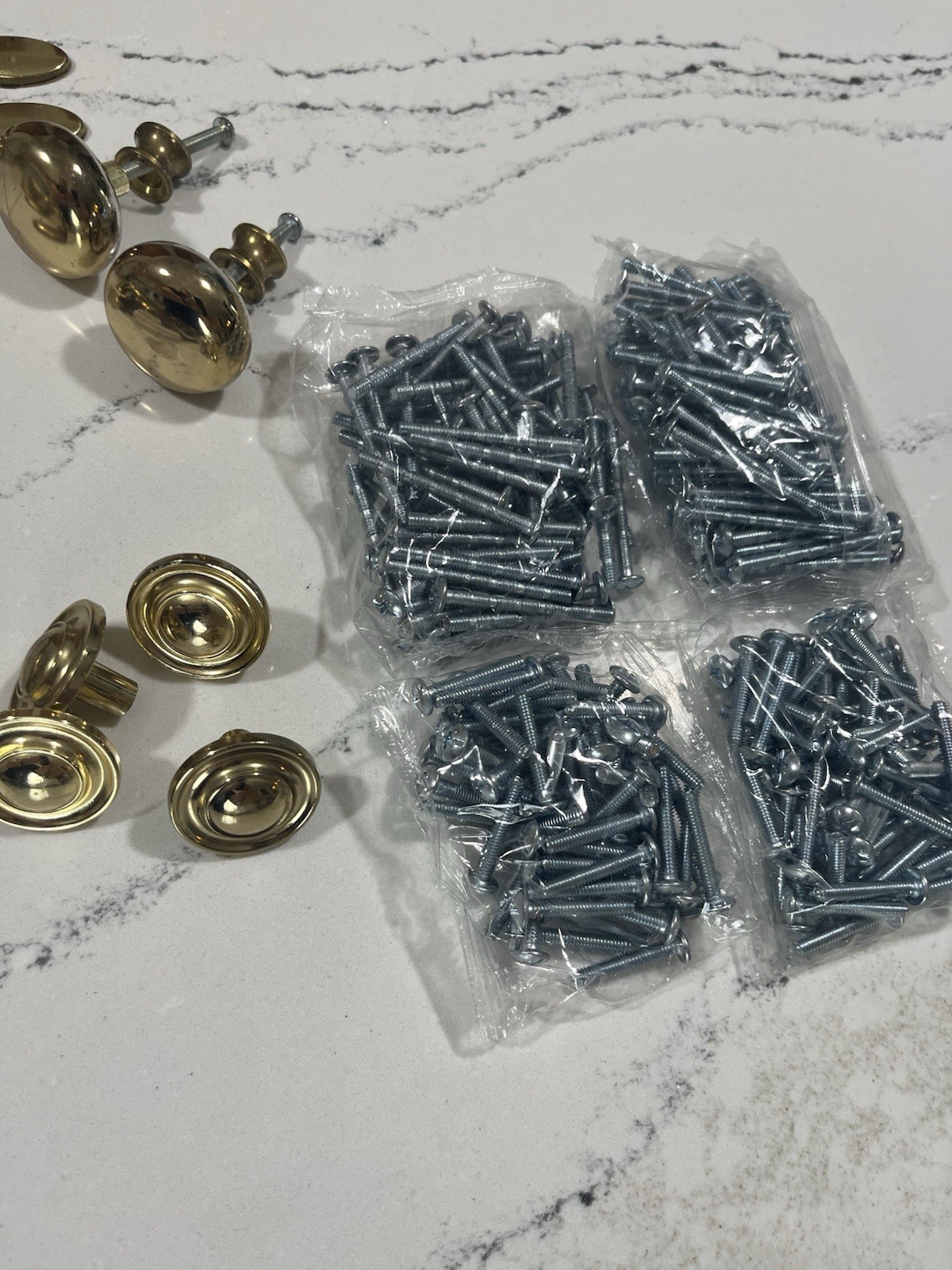 Lot 63 Vintage Amerock Brass Drawer Cabinet Pulls Handles Hardware 1980s