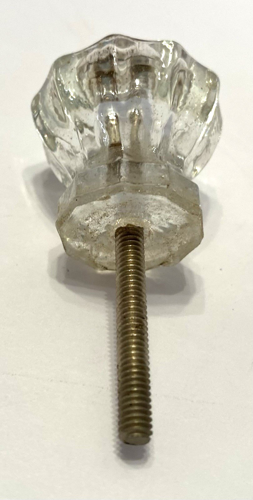 Set of 6 VTG Clear Glass 1″ x 1″ Cabinet/Drawer Pulls/Knobs