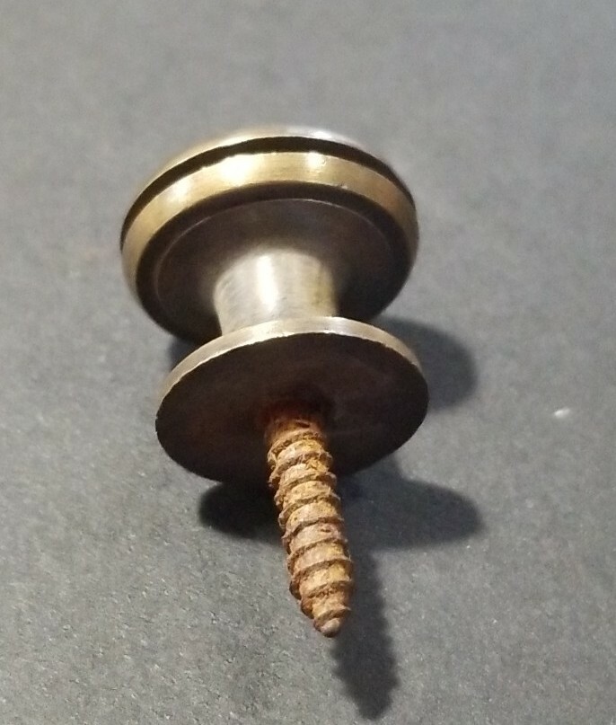 4 Solid Brass Stacking Barrister Bookcase 5/8″dia Knobs drawer Pulls #K26