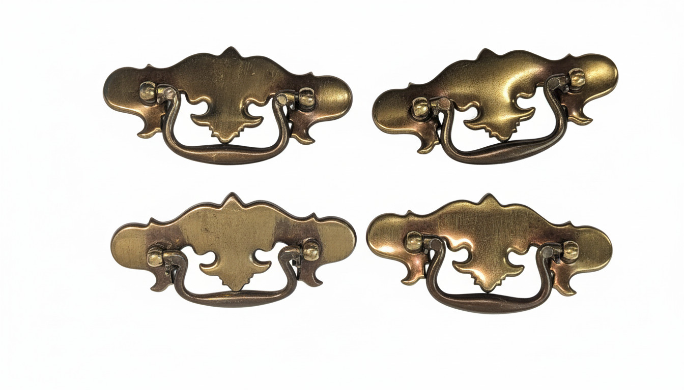 5″ KBC Keller Brass Company Drawer Pulls 4694/2504 Chippendale Batwing Queen Ann