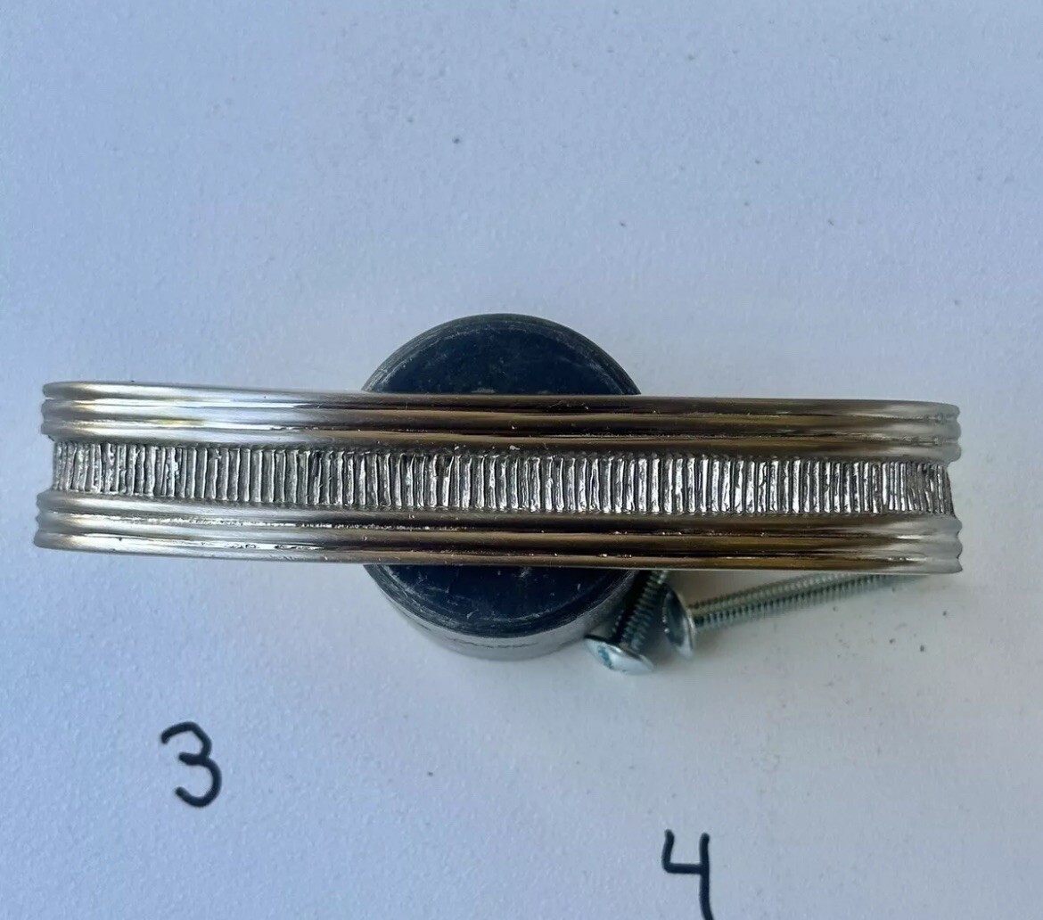 Vintage Deco Style Drawer Cabinet Handle Pull Satin Nickel