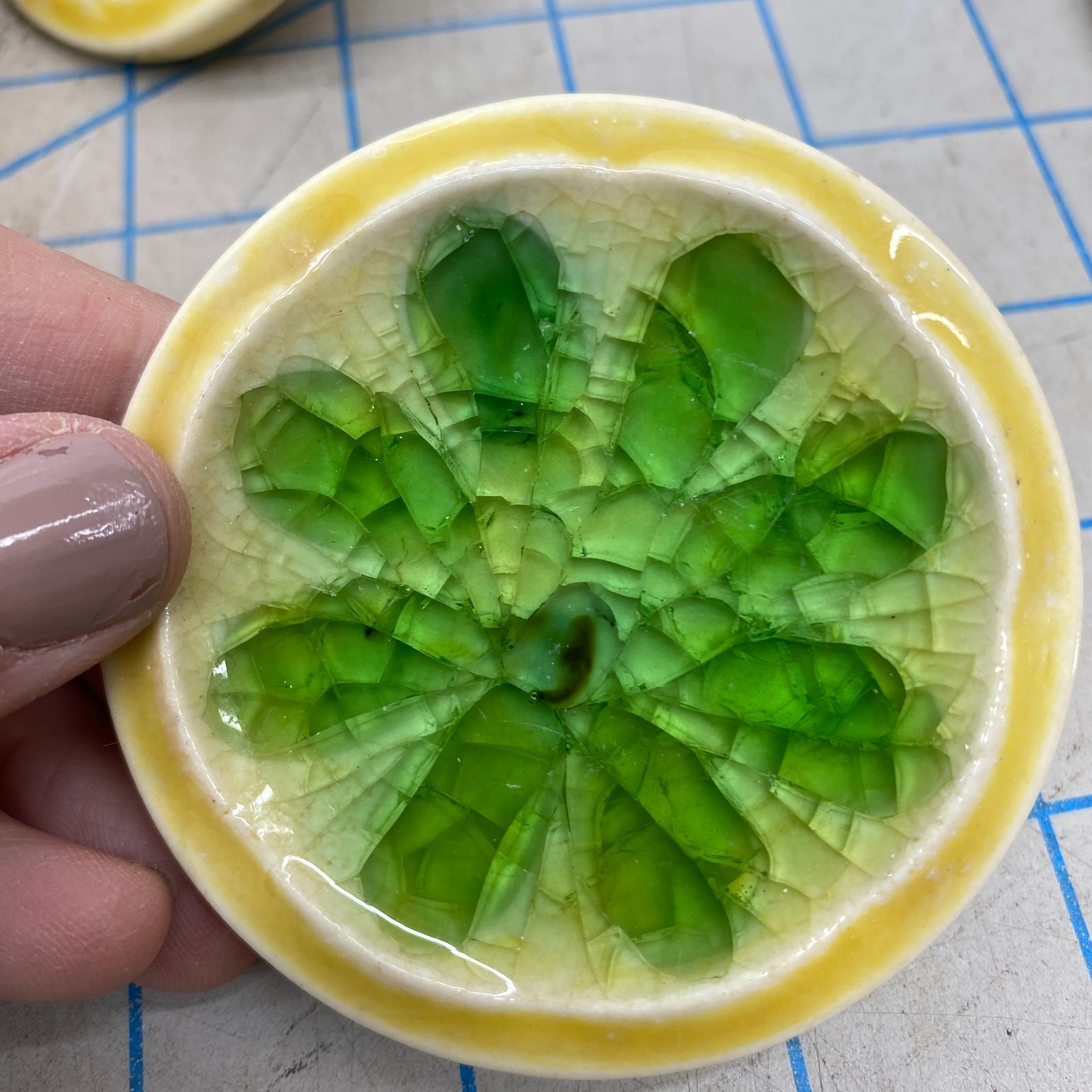 x15 BIG Vintage Mid Century Retro 60s Green Lemon Dresser Drawer Pull Knobs