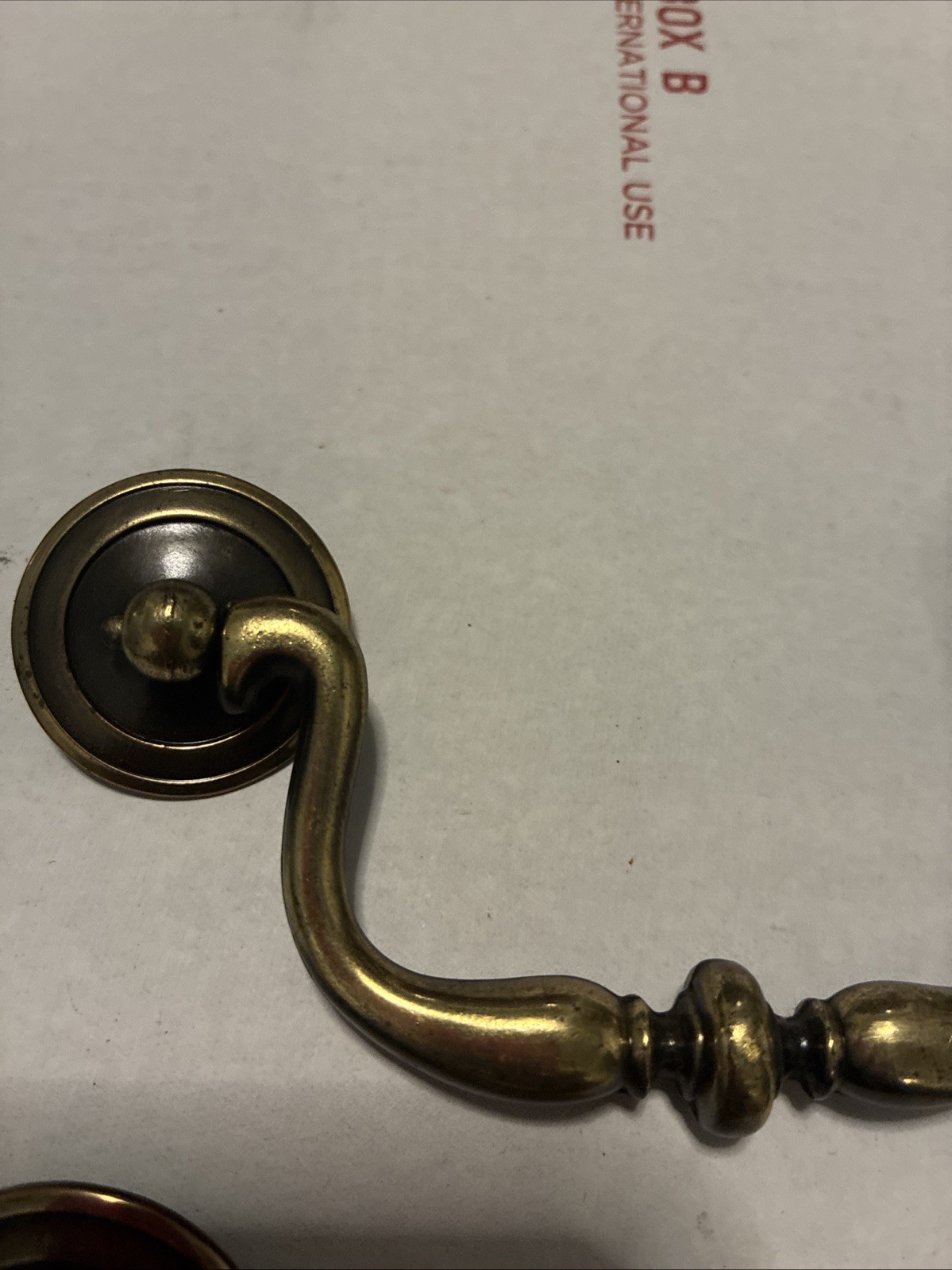 3pcsDrexel Esperanto Drawer Pull Tall Dresser Brass Vintage Drop Bail MCM Handle