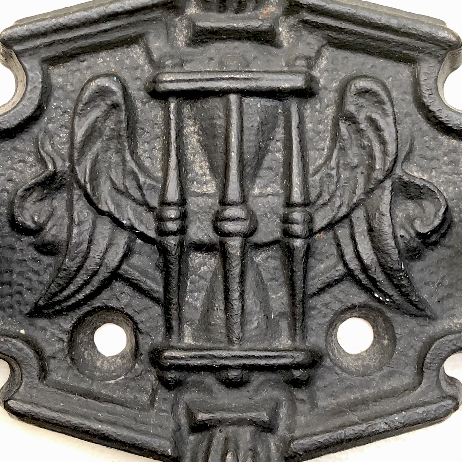 FRENCH DRAWER PULL – Antique Gothic Victorian Cast Iron Eastlake Coffin HEAVY!