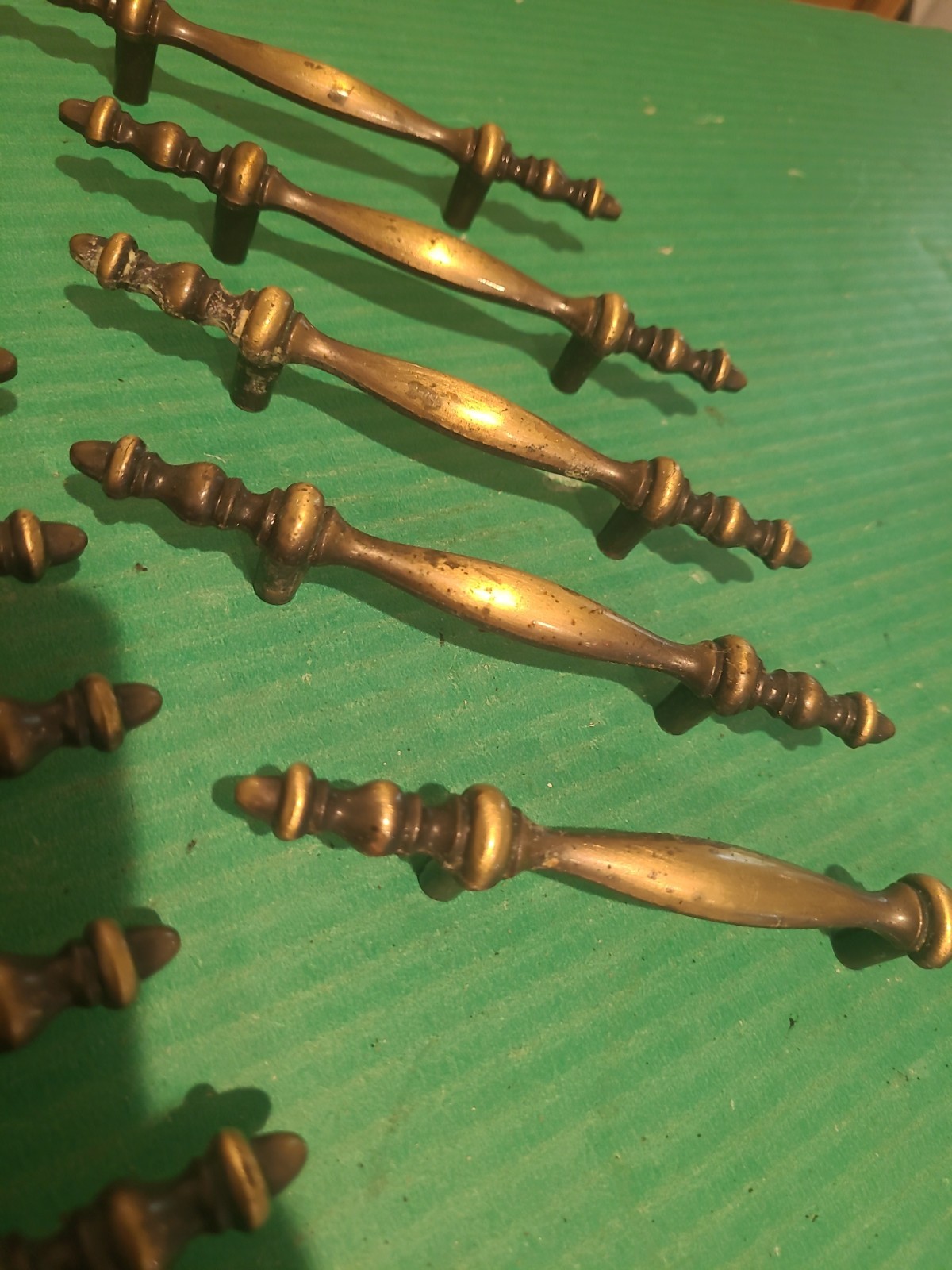 25 Amerock Colonnade 1968 Drawer Pull Handle 150-1 Antique English Brass 3″ COC