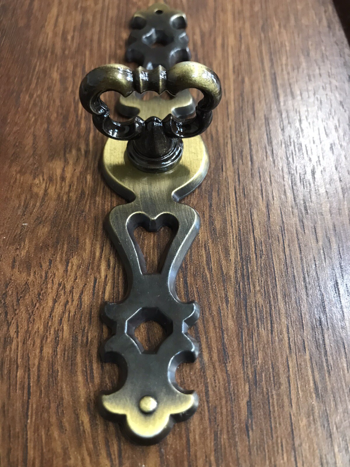 vintage amerock furniture trim antique English key knob with backplate bp716-ae