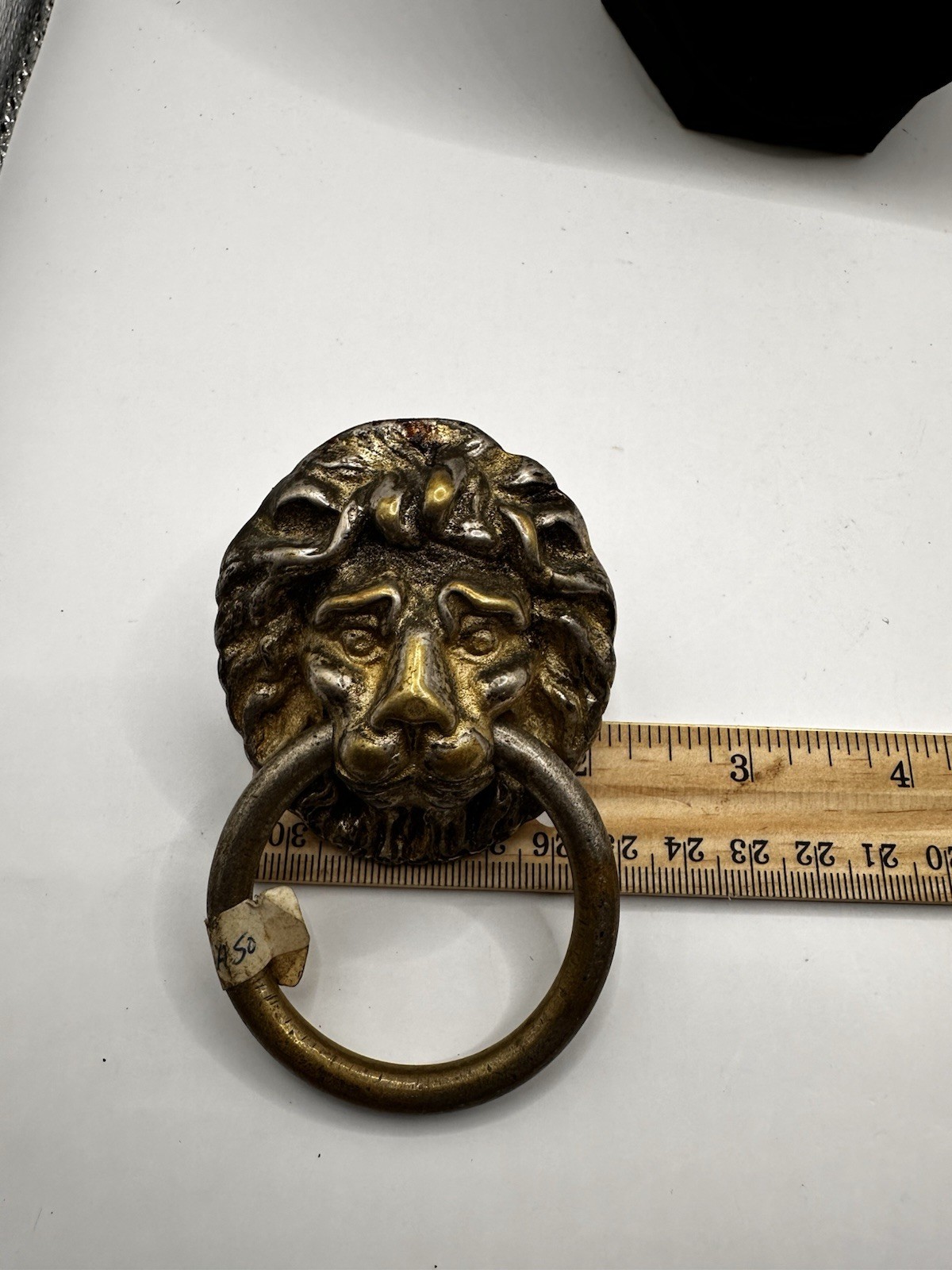 Vintage Lion Head Drawer Pull Drop Ring Cabinet Door Chest Dresser Knob Screws