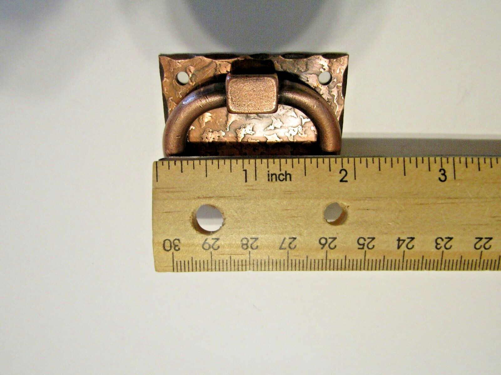 Vintage Copper Drop Ring Drawer Finger Pull Cabinet Door Handle Stanley