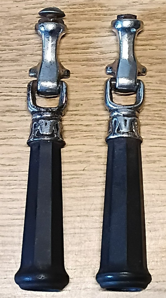 Pair of Antique Tear Drop Door or Drawer Pulls