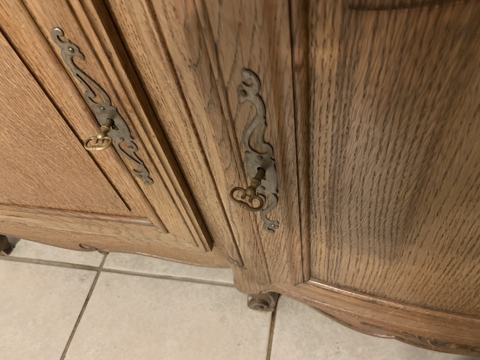 Antique Brown Drawer In Good Condition with Key and Lock Has Keys