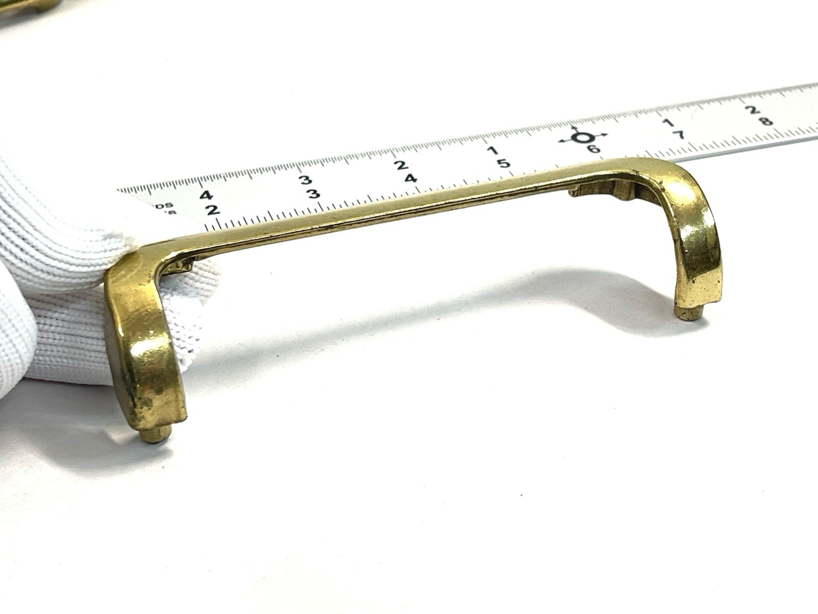 KBC Keeler Brass Co Vintage Drawer Pull Fixed Handle MCM 4.75″ OCB lot#1895