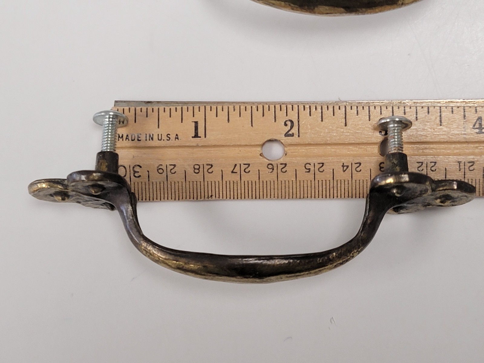 VTG Lot/6 Keeler Brass Co KBC N11353 Cabinet Drawer Pull/Handle BRUTALIST/MCM