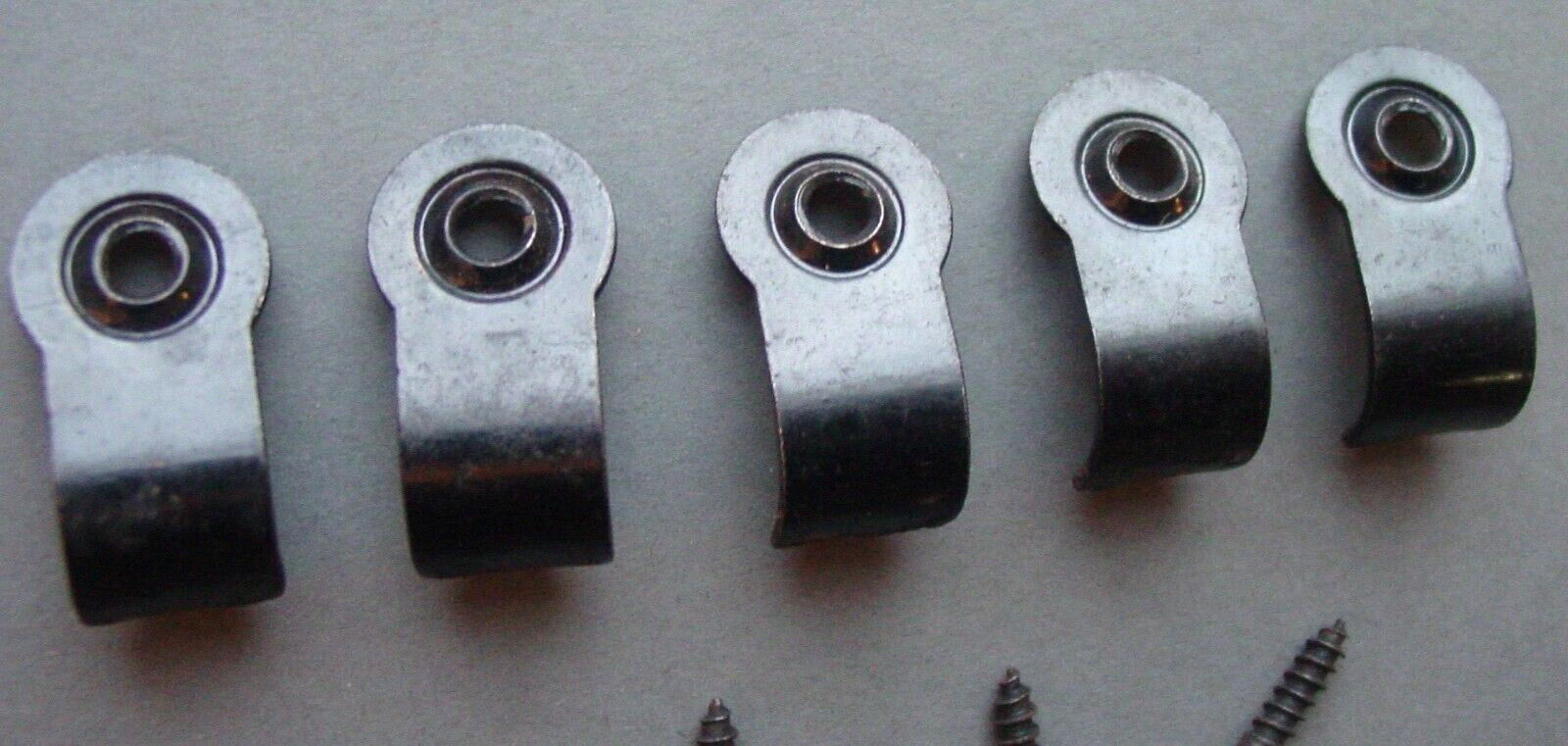 5 Vintage Window Sash Chain Holder Lift Pull Lot Antiqued Japanned Finish Lot
