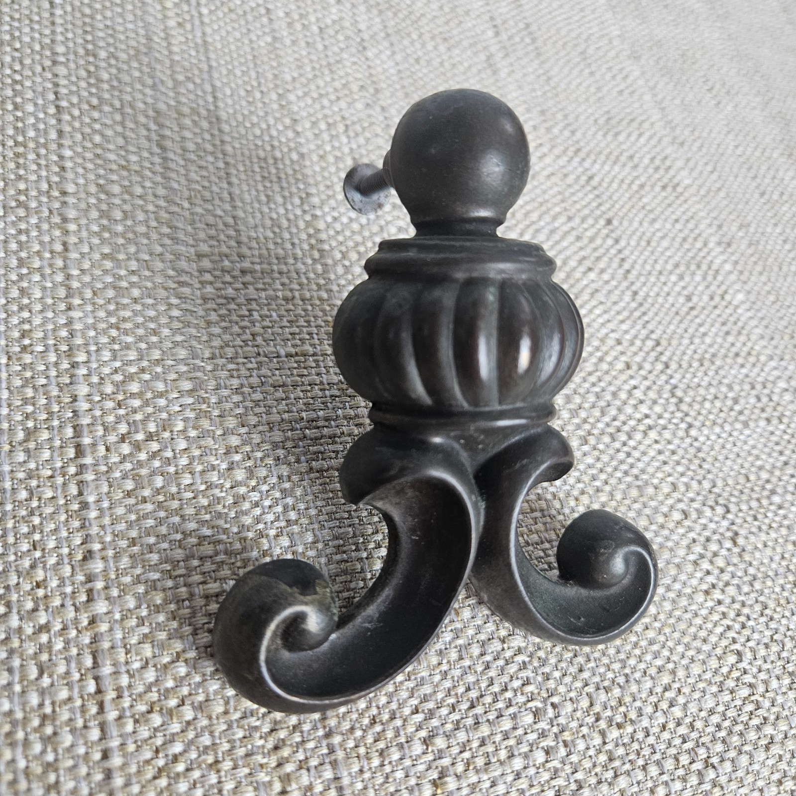 Ornate Drawer Pull Handles Set 6 Antique Bronze Tone Cabinet Hardware Scroll