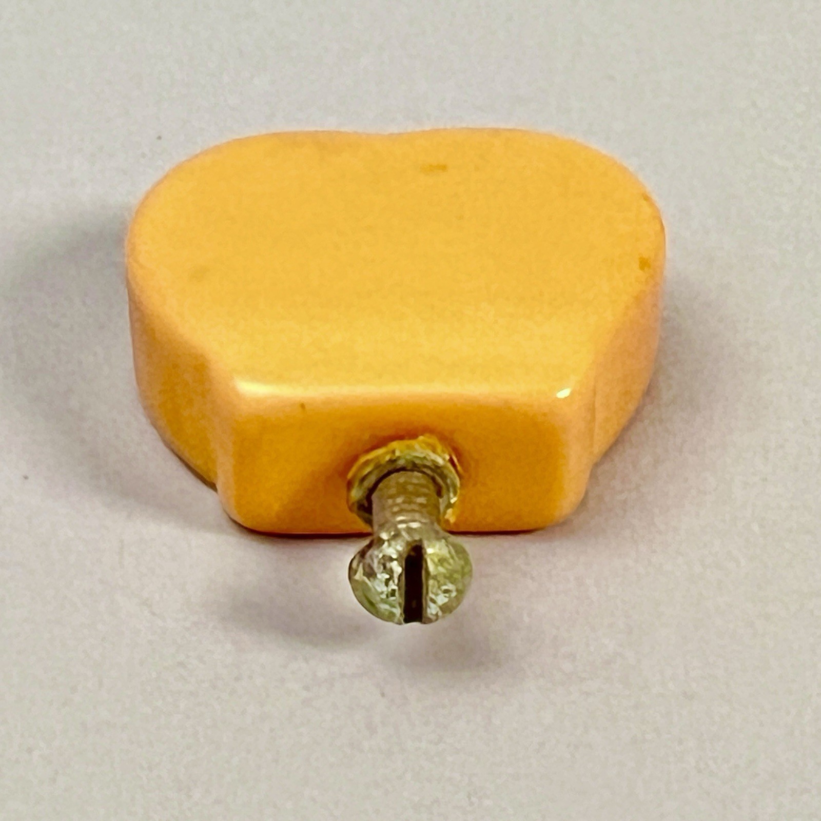 Vintage Butterscotch / Orange Drawer Pulls Knobs Set of 3