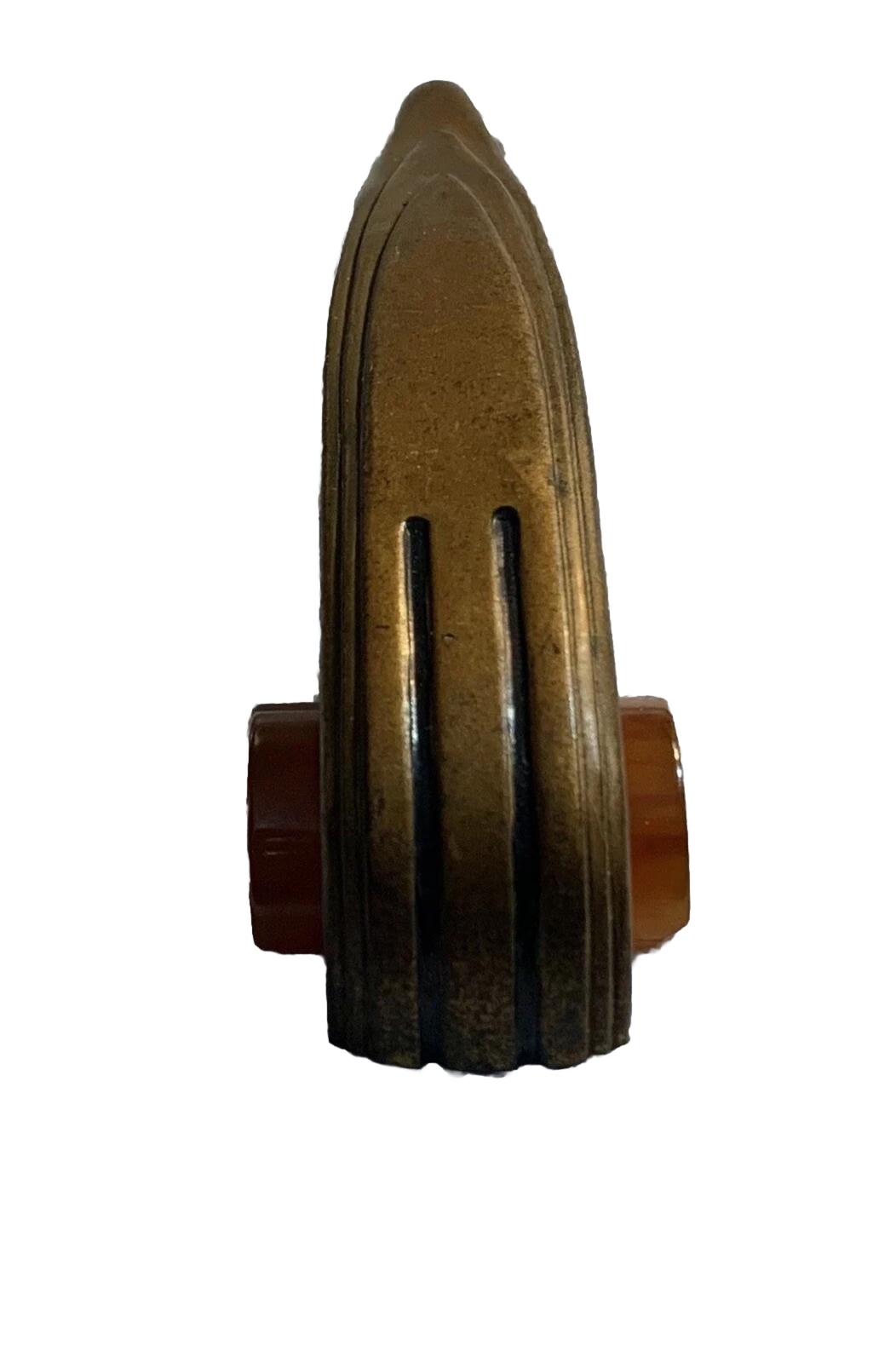 4”Centers Brass Antique Art Deco Butterscotch Tortoise Bakelite Drawer Pull