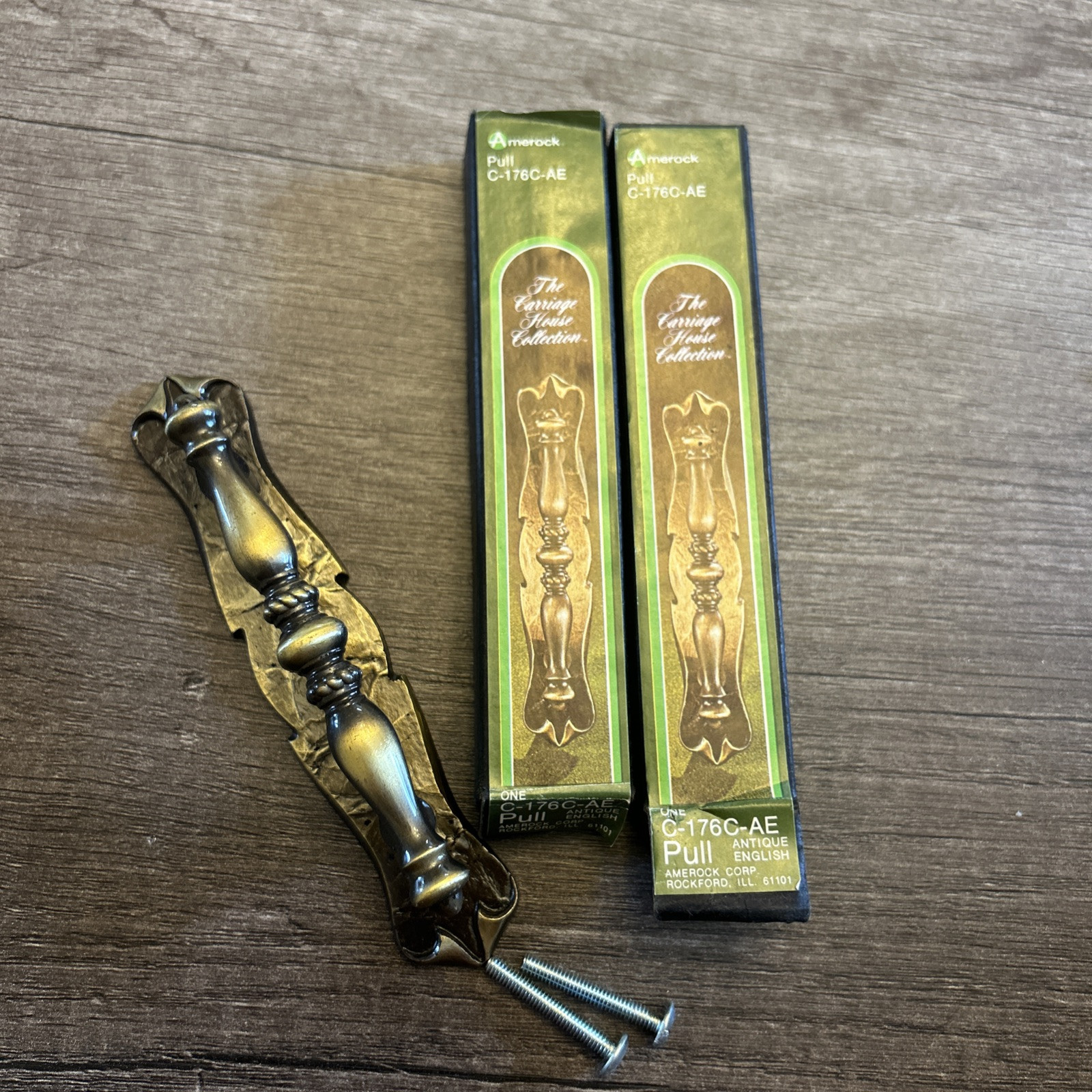 Vintage Amerock Antique English Pull C-176C-AE Lot Of 2