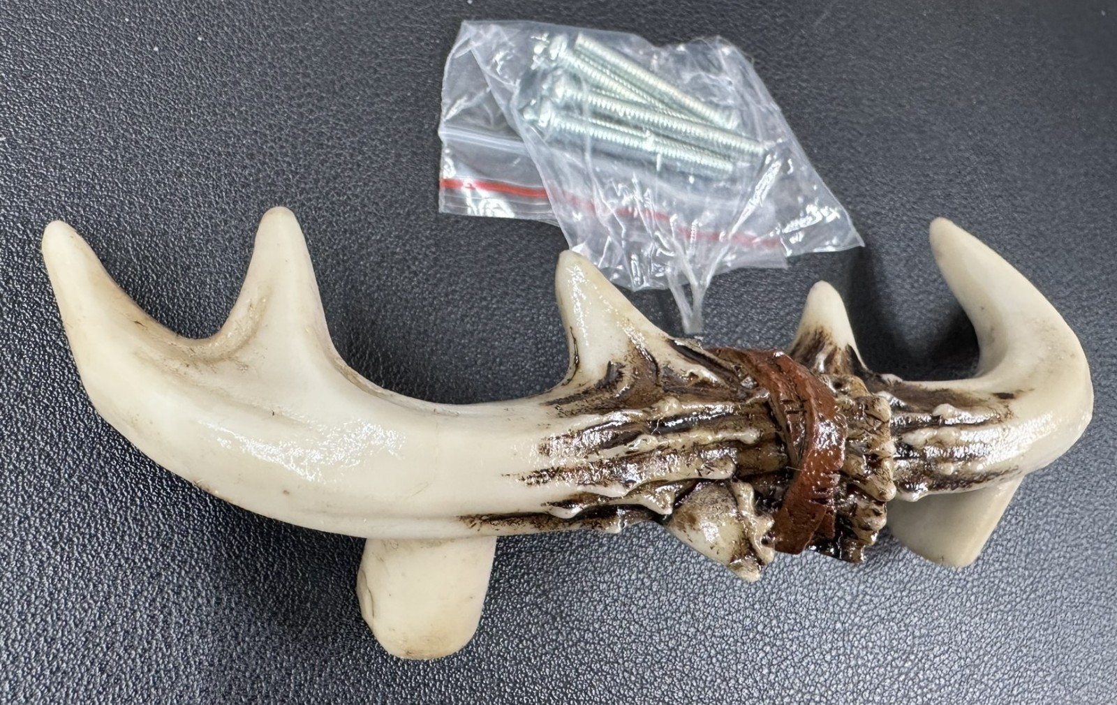 Set of 2 Western Rustic Deer Antlers Door Pull Furniture Hardware Bar Handles