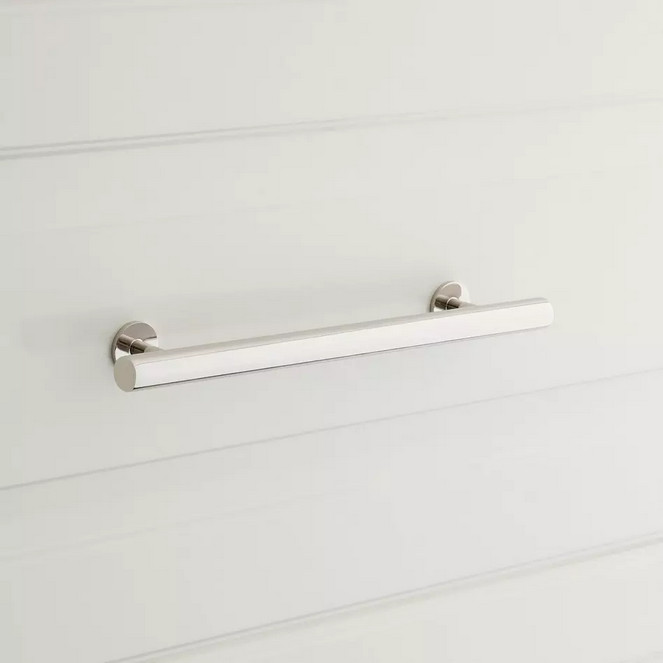 6″ Diehl Adjustable Round Brass Drawer Pull – Polished Nickel