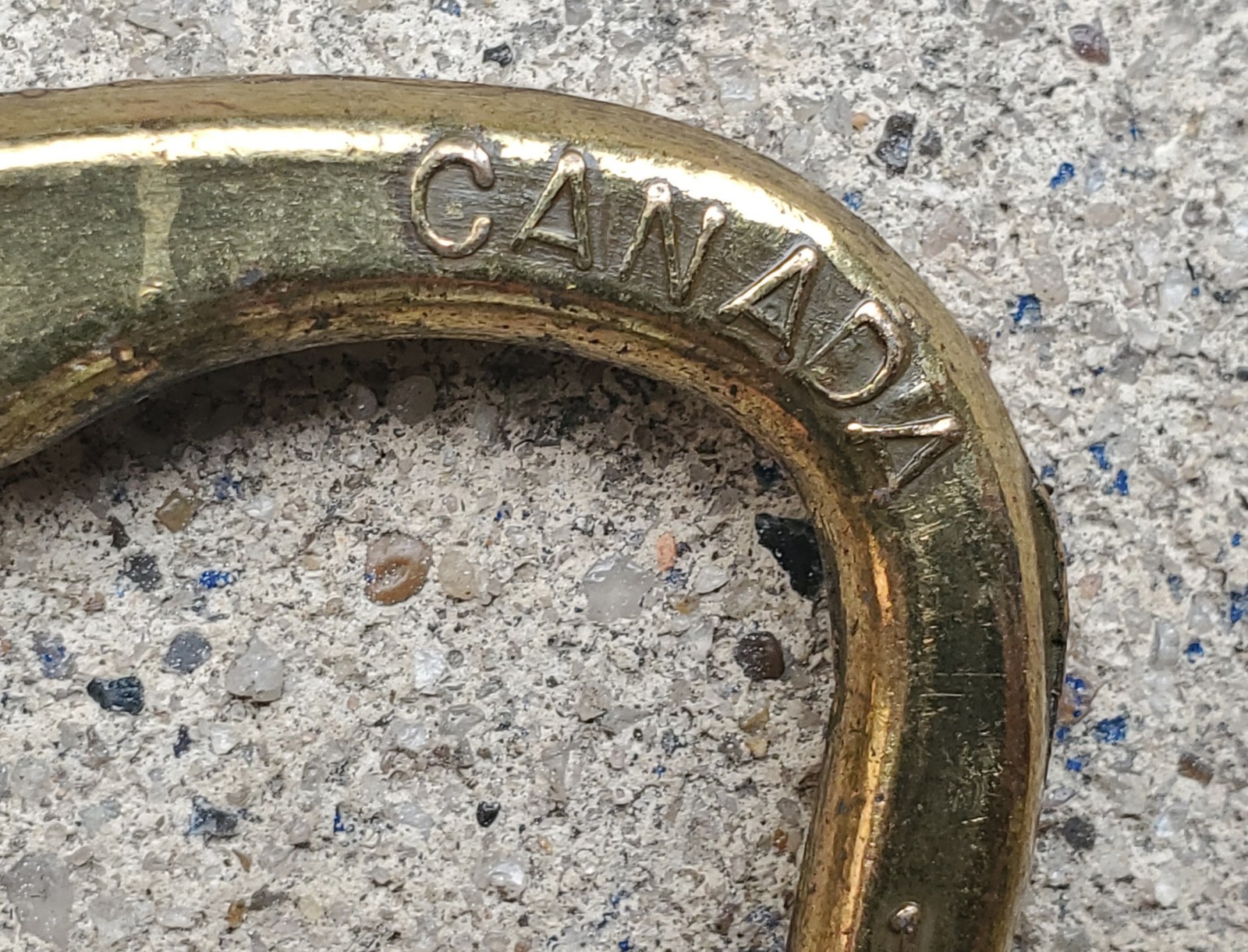 Vintage MCM Cluthe CB-1844 Aged Brass Swan Neck Drawer Pull Canada 3.5″ CTC