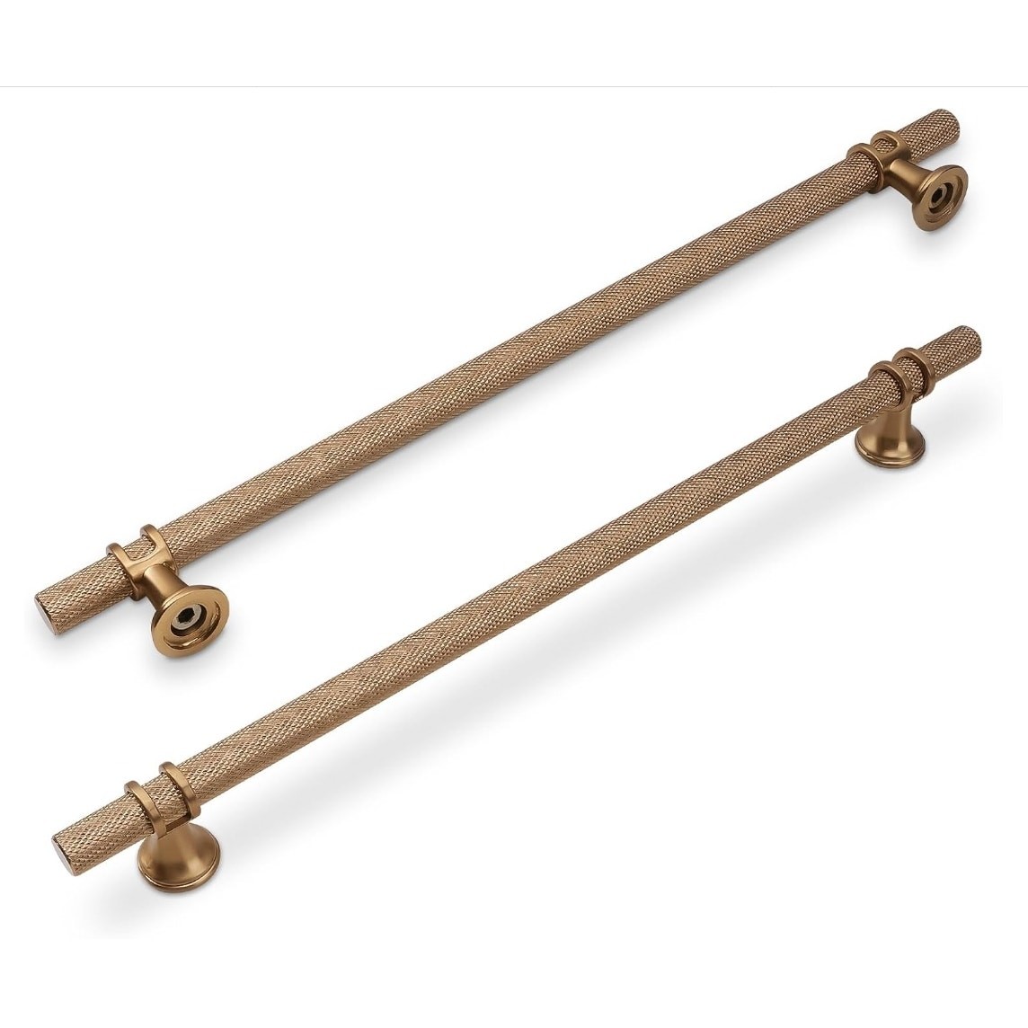 6 Pack 12-5/8″ Knurled Cabinet Pulls Champagne Bronze Drawer Handles