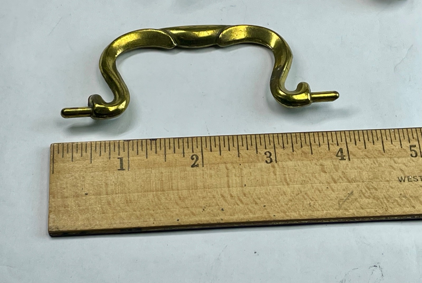 Bail Handle CB-1844 For Drop Pull Repair Dark Aged Brass 3-7/8″ Length Vintage