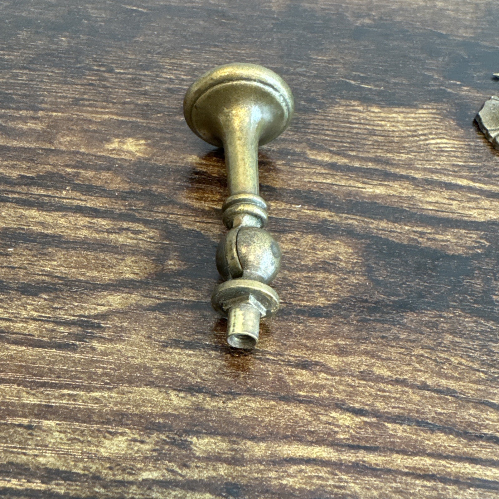 Drexel Esperanto Drawer Pull Teardrop Brass Dresser Handle Backplate Vintage MCM