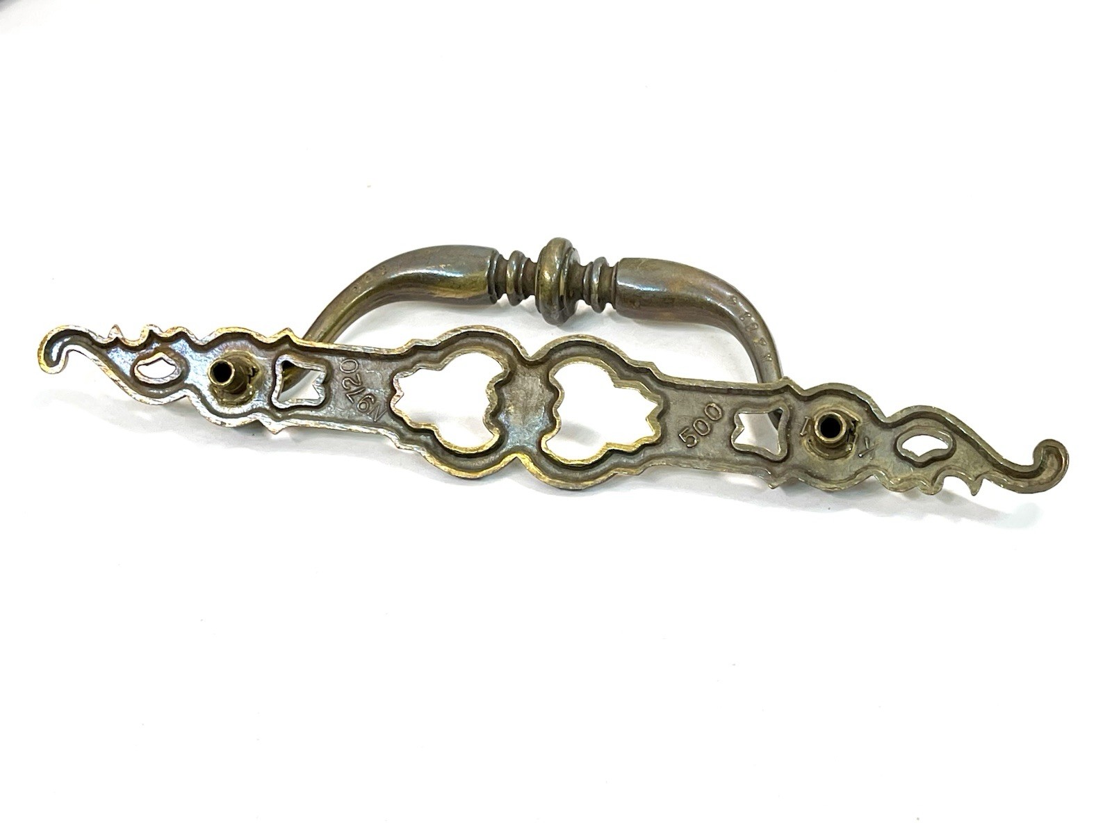 KBC Keeler Brass Co Vintage LONG Drawer Pull Bail Handle 4.5″ OCB lot#1841