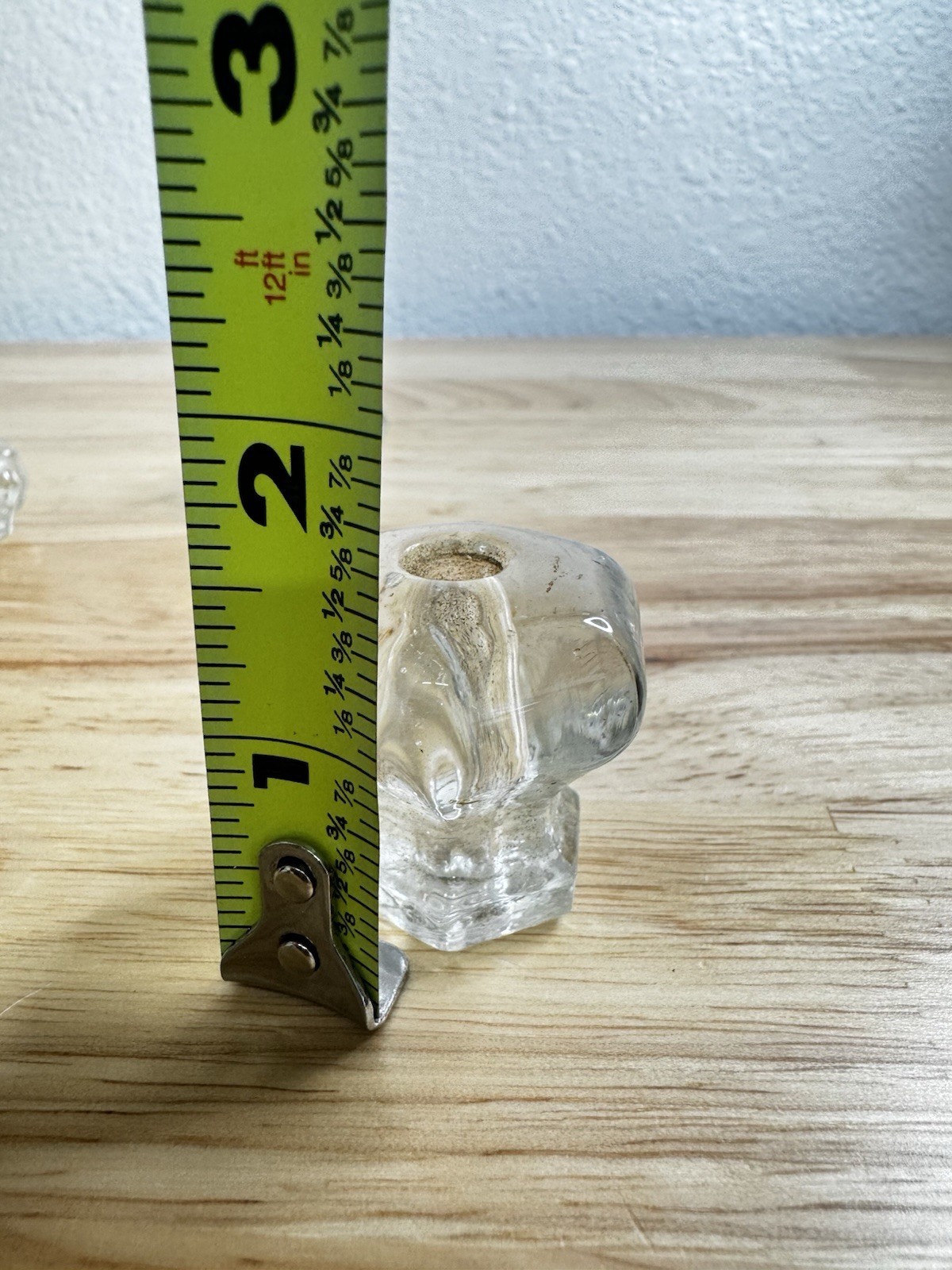 Vintage Glass Hexagon Drawer Cabinet Knob set Of 5 great condition 2 Small 2 Big